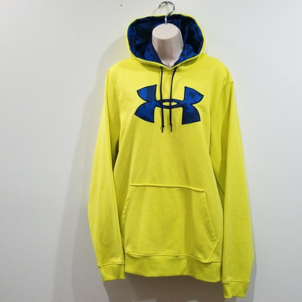 Under Armour women's highlighter yellow hoodie